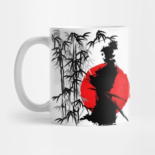 Samurai ninja, bamboo, flag | Japanese aesthetic art, Japan retro vintage Mug